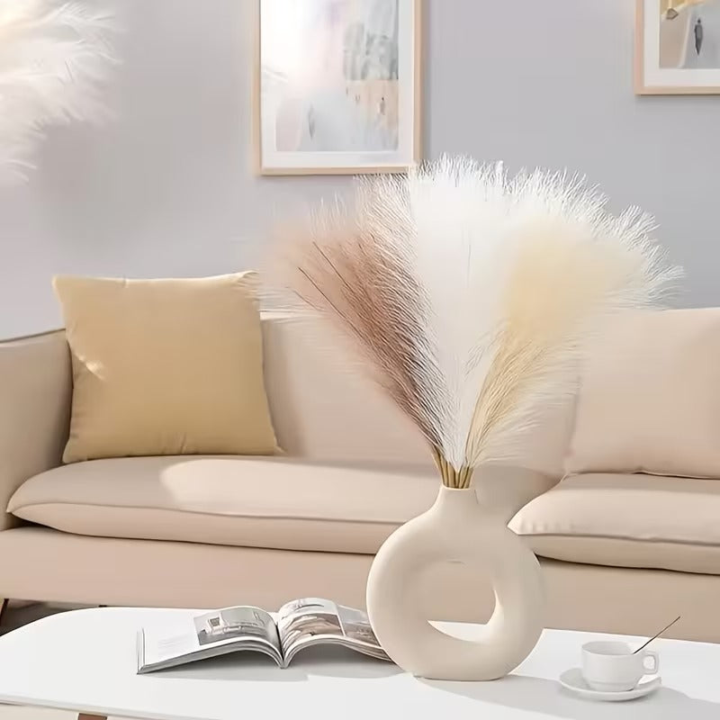 3/9 Artificial Pampas Grass Fake Reed Flowers Suitable for Vase Decoration Home Decor Wedding Engagement Living Room Spring Summer Autumn Winter Outdoor Decoration Perfect Choice